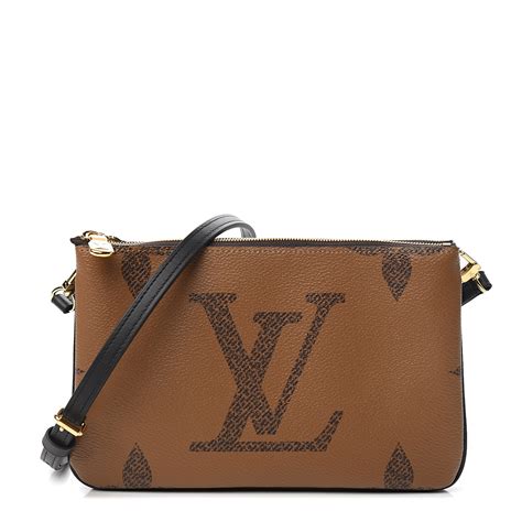 lv double zip pochette reverse|louie vuitton double pochette.